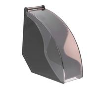 Soporte para filtro de café, estante de almacenamiento de papel con tapa, contenedor de papel para filtro de café para cafetería y hogar (Boîte de filtre anti-poussière en plastique [noir])