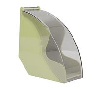 Soporte para filtro de café, estante de almacenamiento de papel con tapa, contenedor de papel para filtro de café para cafetería y hogar (Boîte de filtre anti-poussière en plastique [vert])