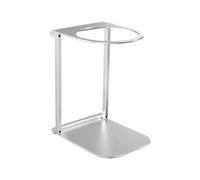 Soporte para Filtro de Café Soporte plegable for máquina de café, soporte filtro goteo resistente aleación aluminio, accesorios portátiles duraderos for expreso(Silvery)