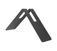 Soporte para filtros de café de acero inoxidable de alta calidad, resistente, diseño en V, organizador para casa, bar, mostrador, negro, 19 x 5 x 9,5 cm