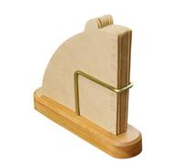 Soporte para filtros de papel de café - Soporte organizador de madera con base antideslizante | Para filtros de cono | Para escritorio, café, bar, cocina, actividades comerciales, casa, dormitorio