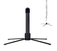Soporte para flauta, 14,5 x 3 x 3 cm, soporte plegable portátil para instrumentos con base de metal, soporte para clarinete de flauta para viajes, hogar, puerta, Halloween, Acción de Gracias