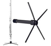 Soporte para flauta portátil, soporte para instrumentos plegable con 4 patas y base de metal, flauta de mesa - Para viaje, aula, casa, entrada, vacaciones, cumpleaños, familiar Percuss