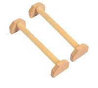 Soporte para flexiones Un par de soportes flexiones madera, barras paralelas, for hacer paradas manos, ayudas for ejercicios, entrenadores maciza(50cm-2Pcs)