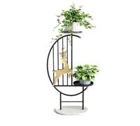 Soporte para Flores De Interior, Soporte para Plantas De Varios Niveles, Moderno Macetero para Sala De Estar, Balcón Y Jardín.(Black,40 * 25 * 101cm)