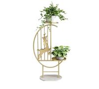 Soporte para Flores De Interior, Soporte para Plantas De Varios Niveles, Moderno Macetero para Sala De Estar, Balcón Y Jardín.(Yellow,50 * 28 * 130cm)