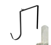 Soporte para flores para tumbas, soportes para coronas para cementerio | Gancho de corona de metal ajustable | Gancho extensible para decoración navideña de 6-11 pulgadas, soporte para coronas de Hall