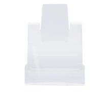 Soporte para Folletos de Acrílico Transparente, Soporte para Folletos de Escritorio, Organizador Transparente para Exhibición de menú de Restaurante y Oficina, 15cm X 19cm