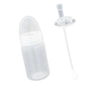 Soporte para fórmulas de bebé apto para viajes, sellado a prueba de fugas, contenedor de polvo de 100 ml, apto para lavavajillas, polipropileno ligero para bebés, contenedor portátil con tapa a prueba