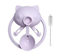 Soporte para fuente de agua para gatos, base antideslizante, ventosa portátil, suministros automáticos antivuelco para mascotas, para sala de estar, balcón, coche, excursión, parque, gato, perro
