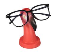 Soporte para gafas, 7,3 x 6,6 x 11,6 cm, divertido soporte para gafas de flamenco, de marco de gafas de flamenco, soporte decorativo creativo de resina tallada para adultos, decoración para