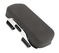 Soporte para Gafas de Coche con Clip, Organizador Gris para Visera | Franela y Abs, Apertura por Botón Pulsador, Forro Protector, para Gafas y Tarjetas de Acceso
