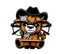 Soporte para gafas de - Cute Highland Cattle Eyeglass Holder, Wooden Spectacle Display Stand for Desk & Nightstand, Animal-Shaped Eyewear Organizer, Fun & Functional Eyeglass Storage for Home