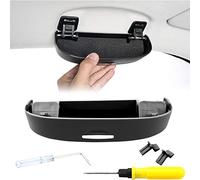 Soporte para Gafas de Sol ABS para Kia Sorento MQ4 2021-2023 Caja de Almacenamiento para Gafas Visera Solar multifunción Accesorios Interiores para organizar y Guardar Gafas (Normal/Negro/Negro)