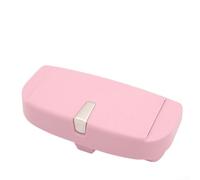 Soporte para gafas de sol automotrices con clip para estuche y tarjetero para montaje en visera y conducción segura (rosa)