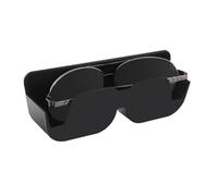 Soporte para gafas para coche, adhesivo semiabierto, soporte para gafas con forro de terciopelo, para conductores, vehículos, SUV, RV, sedanes, tarjetas, objetos pequeños