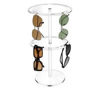 Soporte para gafas - Torre de observación de acrílico, columna giratoria para gafas, barra de presentación de gafas, soporte de exhibición de marco | Escena para configurar el tocador en casa, momento