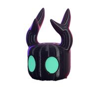 Soporte para gamepad negro con adornos de ojos azules, adecuado para gamepads de Xbox, compatible con PS4, PS5 y Switch, base universal, adecuado como soporte de pantalla para accesorios Hollow Knight