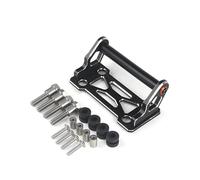 Soporte para GPS De Motocicleta para ADV350 2025 para Teléfono Aluminio CNC con Extensión Y Kit Montaje Movil GPS Adaptador(Negro 2,12mm)