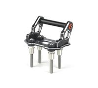 Soporte para GPS De Motocicleta para Yamaha TMAX560 2022-2025 Kit Frontal para Teléfono Móvil Movil GPS Adaptador(Negro 2,12mm)