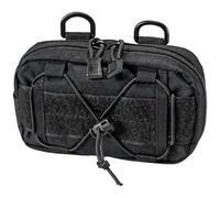 Soporte para guantes de cinturón, bolsa compacta Oxford negra para un fácil acceso en las fuerzas del orden