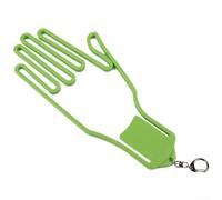 Soporte para guantes de golf para hombres y mujeres jugadores para secar y mantener la forma con estante portátil con clip en varios colores (verde claro)