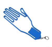 Soporte para guantes de golf para hombres y mujeres jugadores para secar y mantener la forma con estante portátil con clip en varios colores (azul)