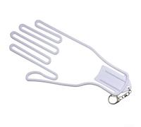 Soporte para guantes de golf para hombres y mujeres jugadores para secar y mantener la forma con estante portátil con clip en varios colores (blanco)