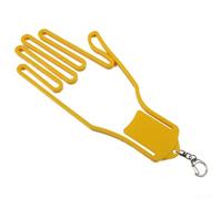 Soporte para guantes de golf para hombres y mujeres jugadores para secar y mantener la forma con marco de plástico ABS portátil con clip en color rojo (amarillo)