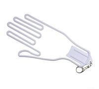 Soporte para guantes de golf para hombres y mujeres jugadores para secar y mantener la forma con marco de plástico ABS portátil con clip en color rojo (blanco)