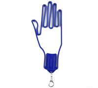 Soporte para guantes de golf para hombres y mujeres jugadores para secar y mantener la forma con marco de plástico ABS portátil con clip en color rojo (azul oscuro)