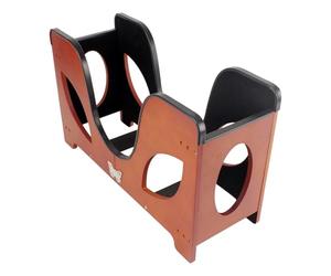 Soporte para guitarra eléctrica, plegable, con forma de barril, soporte para instrumentos musicales con soporte lateral liso para instrumentos de madera