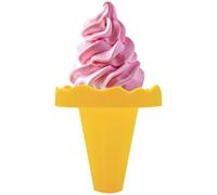 Soporte para helado de 30 g, 7 x 7 x 7 cm y deliciosas cremas ICES de pie, a prueba de goteo, reutilizables, para fiestas, cumpleaños, eventos, postres, niños, verano, tratados, no hay desorden