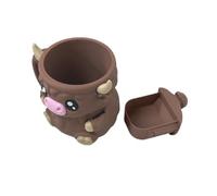Soporte para helado de vaca Highland impreso en 3D, diseño divertido para taza de helado de 16 oz, regalo reutilizable