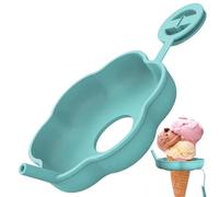 Soporte Para Helado | Soporte Reutilizable De Silicona Antigoteo | Para De Fruta Con Pajita,Reutilizable para Verano Días Calurosos Aire Libre Viajes Postres Yogur Chicos y Chicas