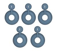 Soporte para helados de agua - Soporte antigoteo | Grabación de silicona | Protector de postre para evitar que las gotas de manos sucias se filtren, embalaje en bolsa de 5 colores