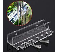 Soporte para herramientas de acuario de acrílico para peces, pinzas de almacenamiento para plantas de agua, soporte para herramientas de mantenimiento para espátula rascador