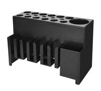 Soporte para herramientas de peluquería, caja de almacenamiento de tijeras multicapa, base estable, montaje simple, estante de almacenamiento de herramientas de peluquería
