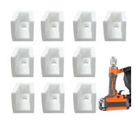 Soporte para herramientas de taller, paquete de 10 unidades de soportes de pared para manómetros de presión de neumáticos y herramientas neumáticas, juego organizador para almacenamiento de garaje