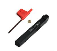 Soporte para herramientas de torneado SCLCL1212H06 de 12 x 100 mm, mano izquierda con inserto de carburo CCMT0602 para mecanizado de torno CNC, herramienta de sujeción de acero de aleación