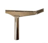Soporte para herramientas de torno de madera hecho de acero inoxidable para aplicaciones curvadas de torneado de madera, diseñado para llegar profundamente a cuencos sin rayar
