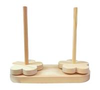 Soporte para hilo de ganchillo, enrollador organizador de almacén de madera, soporte giratorio de madera para bobinas de hilo, para mujeres adultos, principiantes, ganchillo, tejer y para manualidades