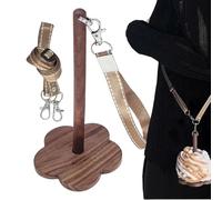 Soporte para hilo de muñeca - Spinner de madera, soporte de bolas portátil, accesorio de punto con banda ajustable | Herramienta práctica para artesanos, tejedores, entusiastas del ganchillo, evitar