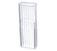 Soporte para hisopos de algodón, mini estuche de hisopo de viaje, caja de hisopo de algodón, caja dispensadora de bolas de algodón, recipiente transparente para palillos de dientes, recipiente pequeño