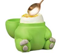 Soporte Para Huevo Pasado Por Agua,Utensilio de Cocina con Forma de Dinosaurio y Reposacucharas Integrado,Huevera Para La Semana Santa - Para Cocina Y Teñir Huevos En Desayuno Y Con
