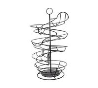 Soporte para huevos en espiral, dispensador de huevos en espiral, soporte para huevos de metal para almacenamiento de encimeras, el organizador de ahorro de espacio contiene más de 18 huevos