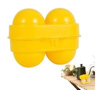 Soporte para huevos para acampar,Portador de contenedores de huevos 2 Girds Camping Holder - de almacenamiento de con protección a prueba de golpes, dispensador portátil de bandeja de pa