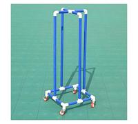 Soporte para Hula Hoop Práctico Soporte para Aros de Hula Hula, con Ruedas para Aros de Gimnasia al Aire Libre, con Funda de Tubo de PVC móvil para la Escuela.(Blue,60cm/23.6in Hoop Dia)