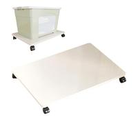 Soporte para impresora de debajo del escritorio - Organizador multiusos, para impresora con 4 ruedas giratorias, estantería para máquina resistente para lavadora, porta implantación, maleta