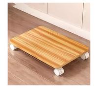 Soporte para impresora rodante con ruedas bloqueables debajo del escritorio, soporte de impresora portátil compacto beige (D-50 x 35)